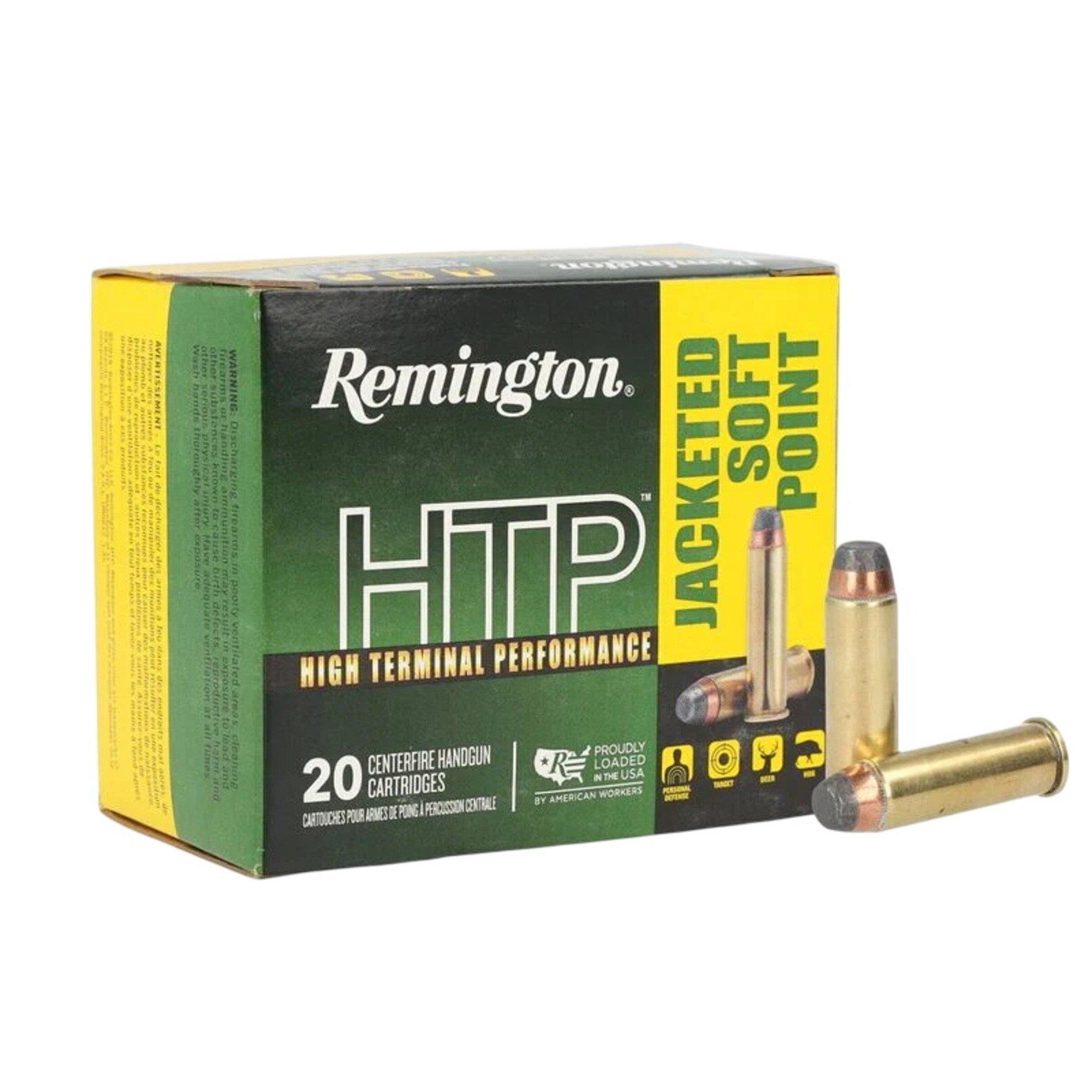 Remington High Terminal Performance 41 Remington Magnum Handgun Ammunition 20 Round Box