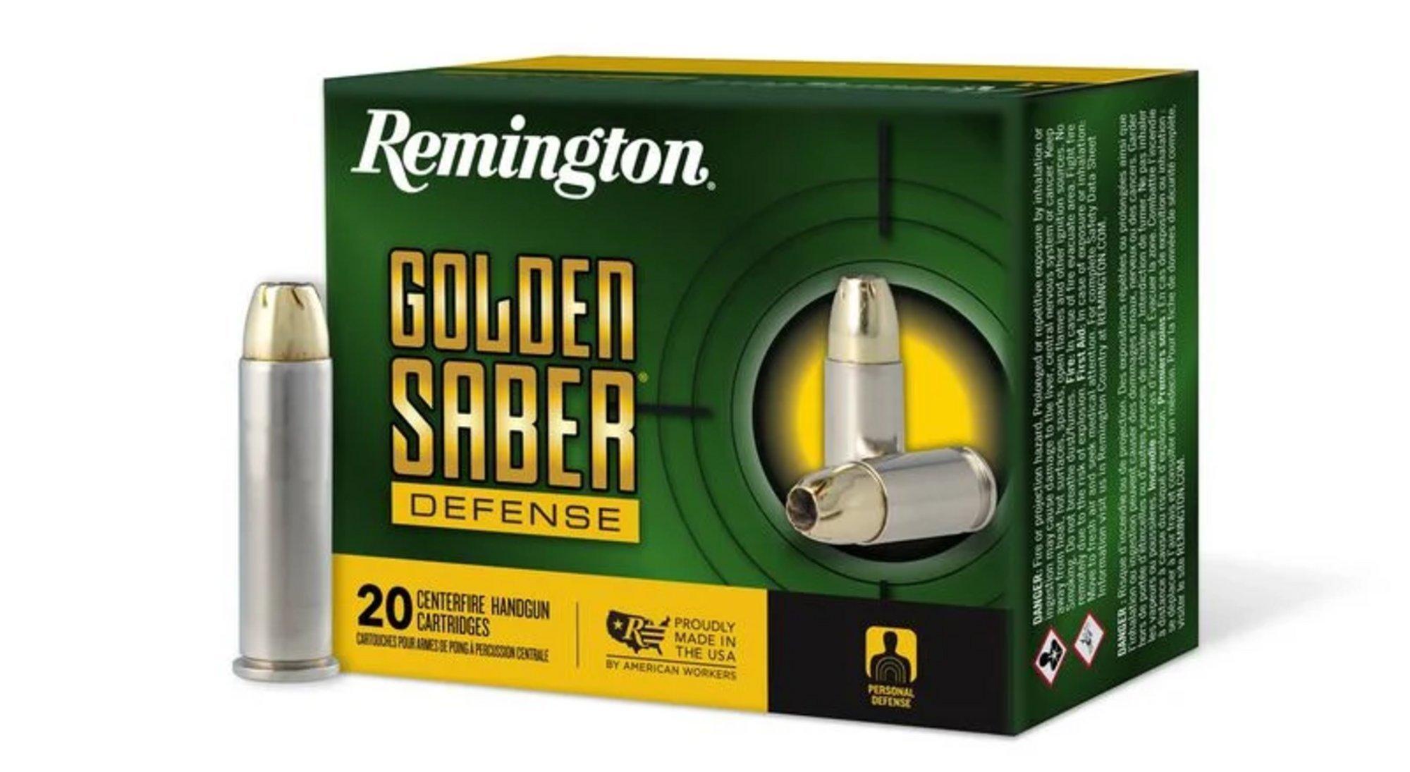 Remington Golden Saber Defense 357 Magnum Handgun Ammunition 20 Round Box