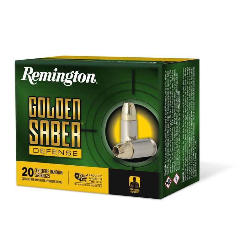 Remington Golden Saber Defense 45 Auto (ACP) +P Handgun Ammunition 20 Round Box