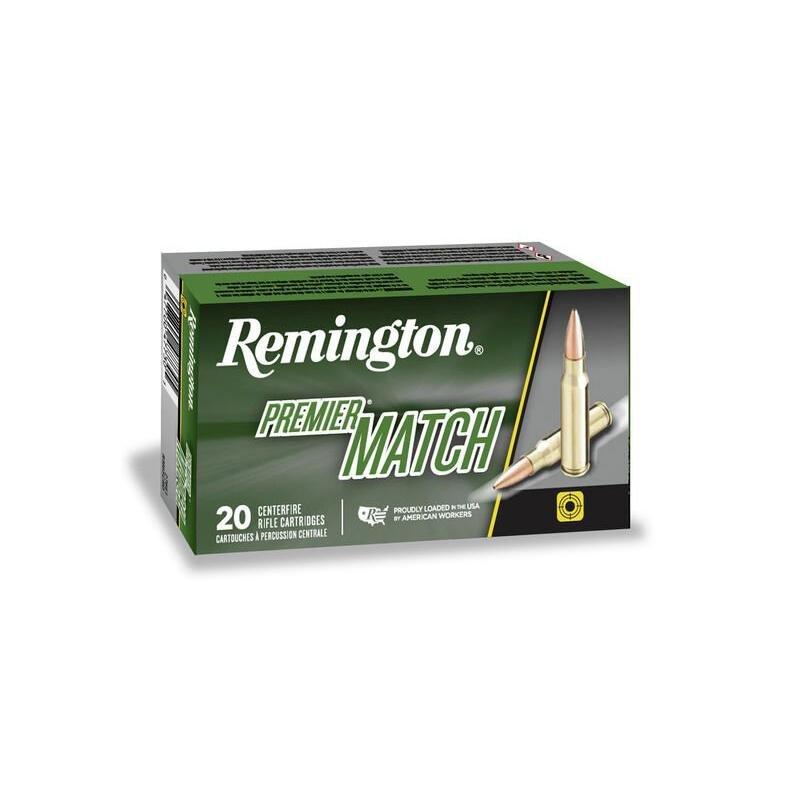Remington Premier Match 6mm Creedmoor Rifle Ammunition 20 Round Box