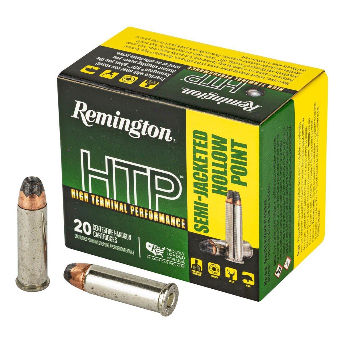Remington HTP Semi-Jacketed Hollow Point 38 Special Handgun Ammunition 20 Round Box