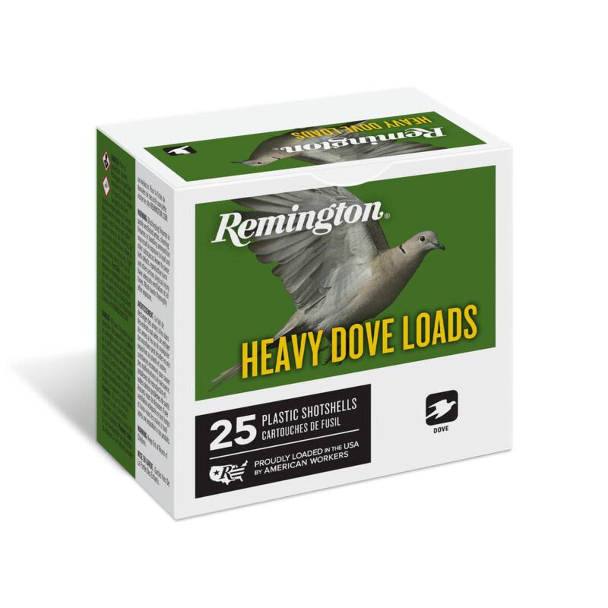 Remington Heavy Dove Load 12 Gauge Shotshells 25 Round Box
