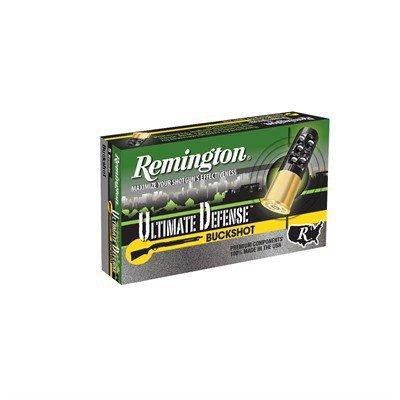 Remington Ultimate Defense Buckshot 12 Gauge Shotshells 5 Round Box