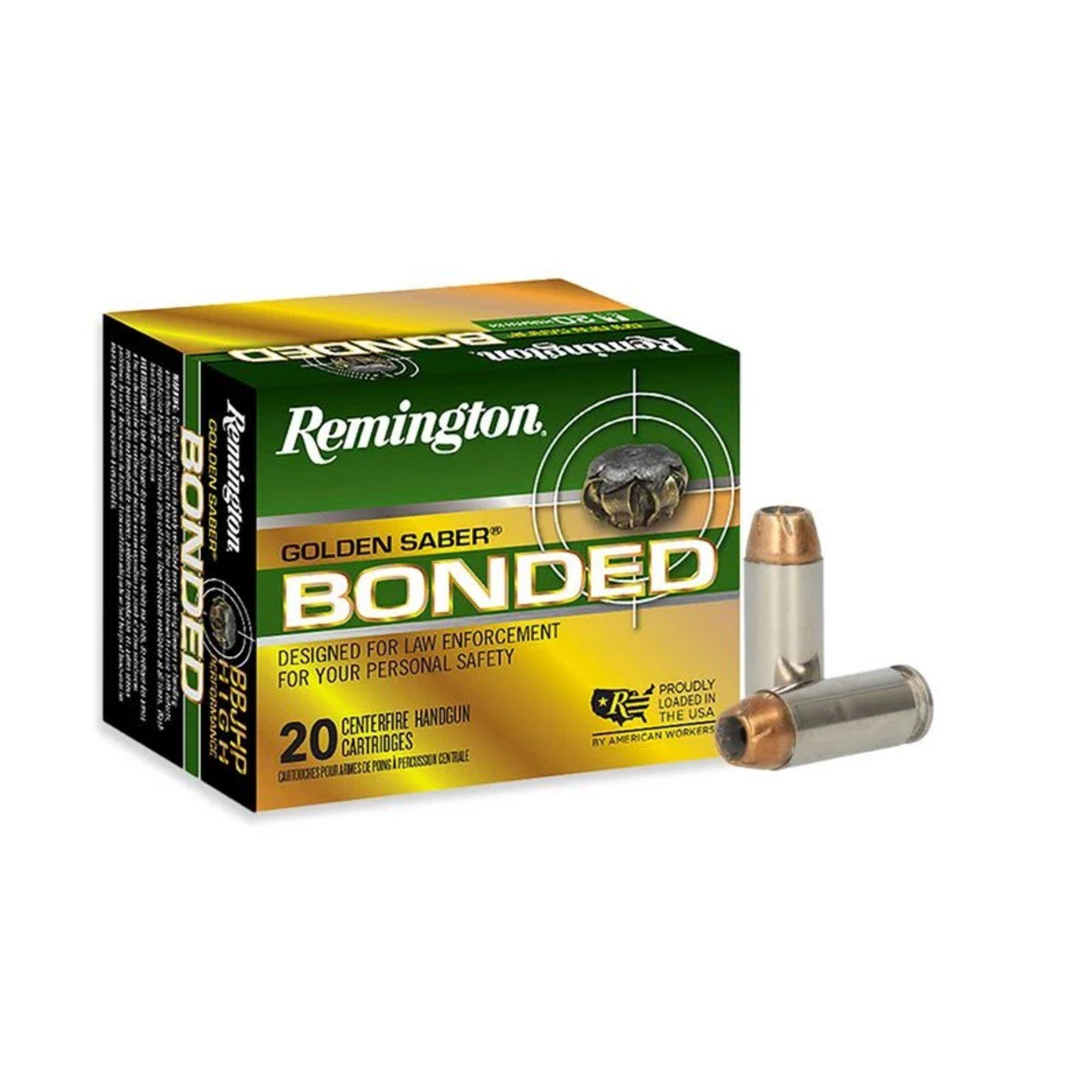 Remington Golden Saber Bonded 10mm Auto Handgun Ammunition 20 Round Box