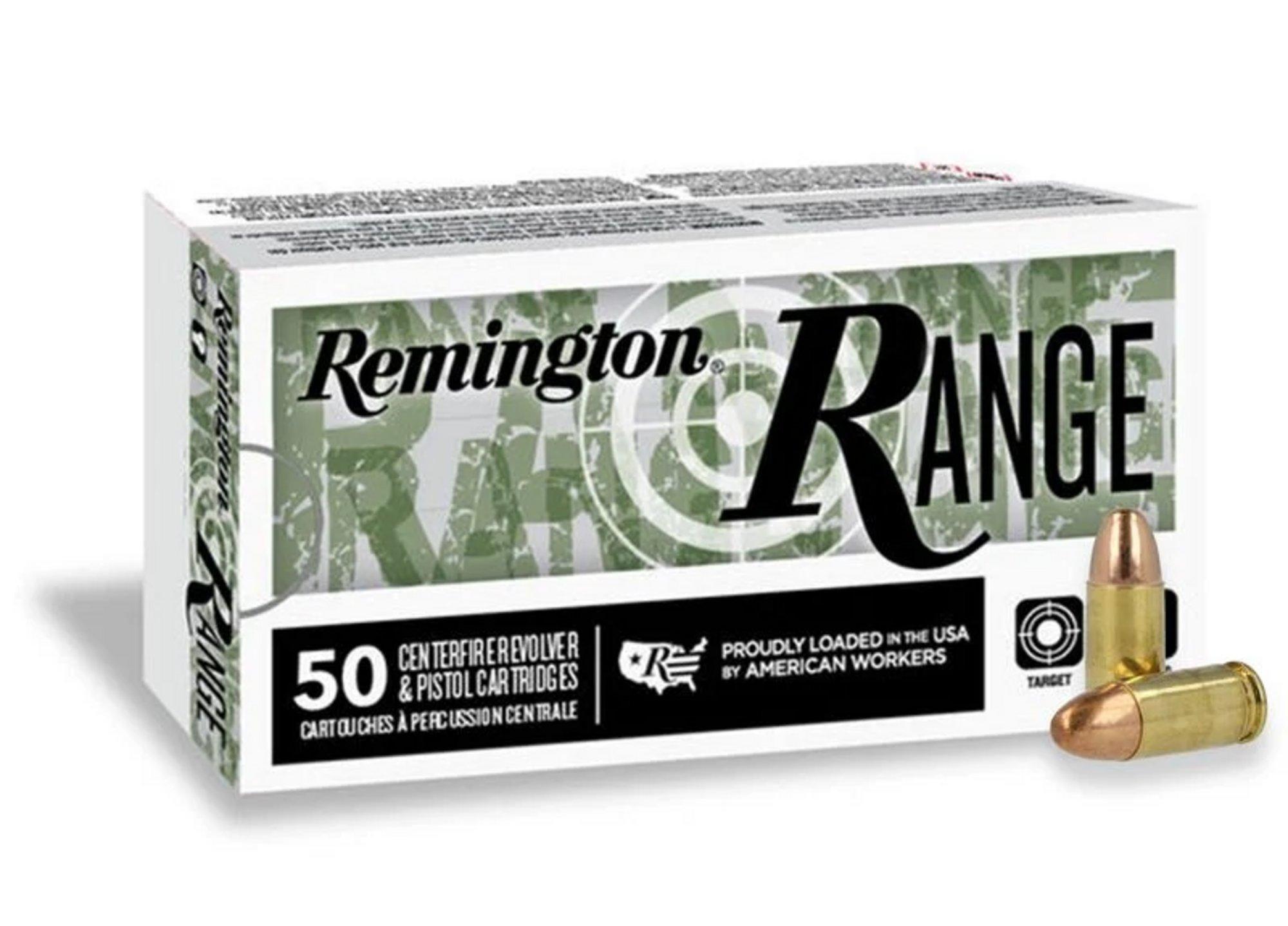 Remington Range 9mm Handgun Ammunition 50 Round Box