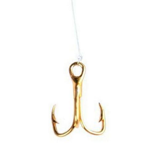 Eagle Claw Gold Snelled Treble Hook - Primary Image