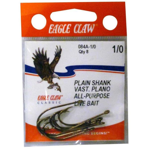 Eagle Claw Classic Plain Shank Hooks