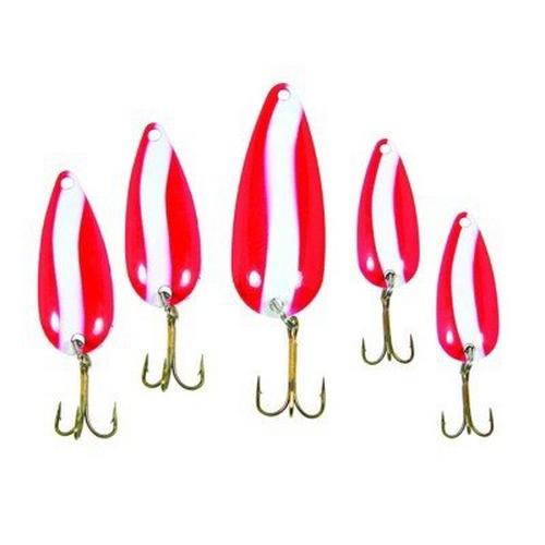 Eagle Claw Doomsday Red White Spoon 5 Pack - Primary Image