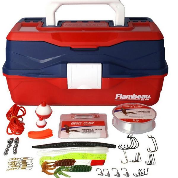 EAGLE CLAW Go Fish 54 pc. Tackle Box Kit