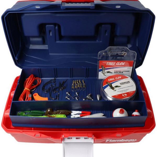 Eagle Claw Go Fish 54 pc. Tackle Box Kit
