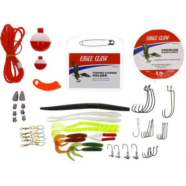 Eagle Claw Go Fish 54 pc. Tackle Box Kit