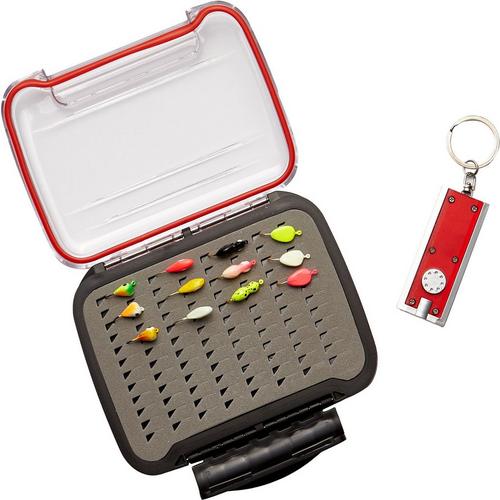 Eagle Claw Glow Ice Jig Kit with Jig Box and Glow Light - Primary Image