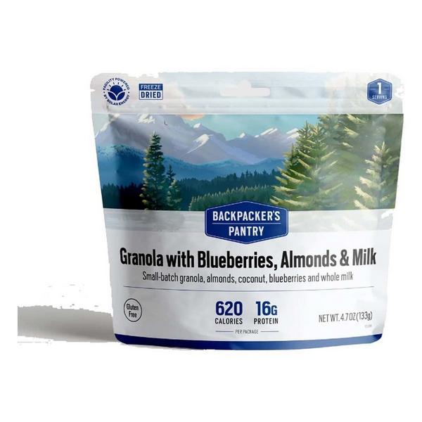 Backpacker's Pantry Granola with Blueberries, Almonds and Milk
