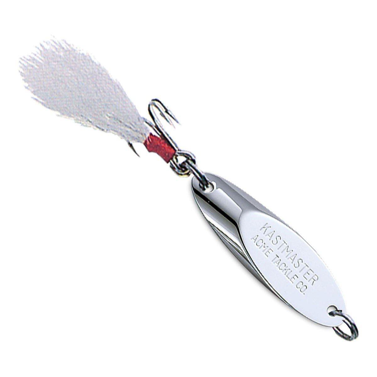 Acme Tackle Kastmaster with Bucktail Teaser Lure, Chrome