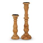 RAZ Imports Wood Candle Holder - Thumbnail 1 of 2