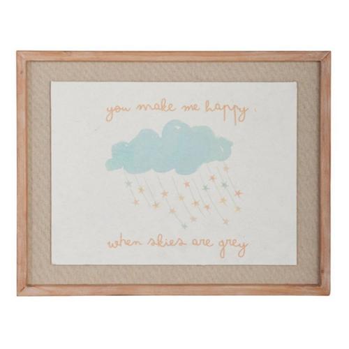 RAZ Imports 20" Starry Storm Cloud Framed Wall Art - Primary Image