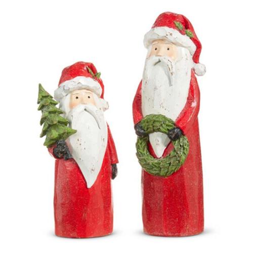 RAZ Imports Carved Santa Figurine (Sold Individually) - Primary Image