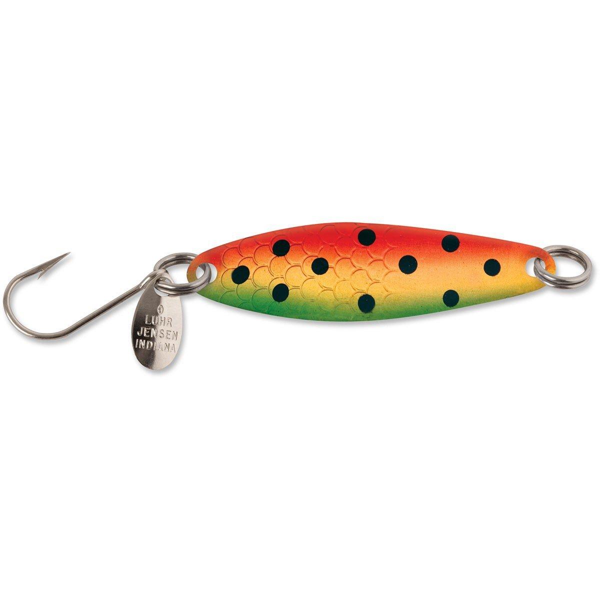 18558::Copper Shiny Yellow Watermelon - Luhr-Jensen Needlefish Spoon