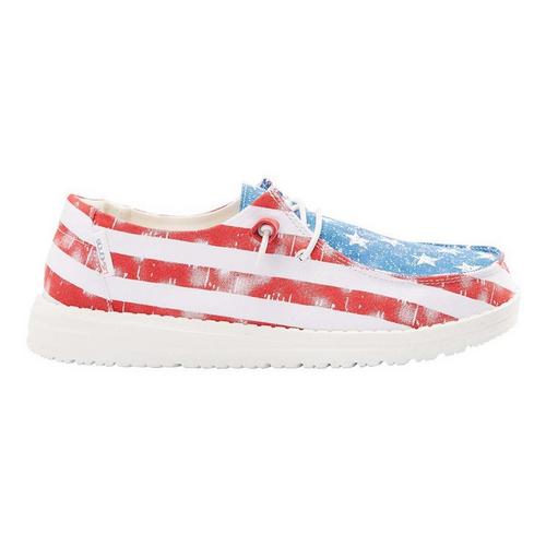 Women's HEYDUDE Wendy Stars & Stripes Print Shoes - Primary Image