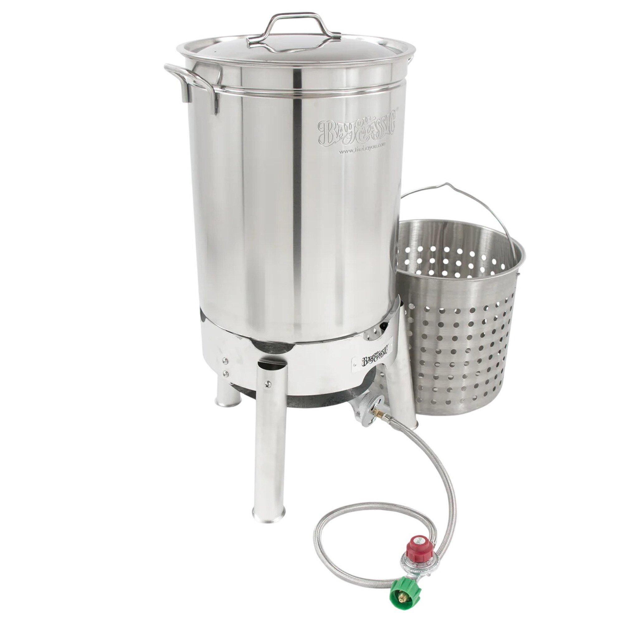 Bayou Classic 44-qt Stainless Steam and Boil Cooker Kit - Bayou Classic