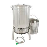 Bayou Classic 62-qt Stainless Steam and Boil Cooker Kit - Thumbnail 1 of 2