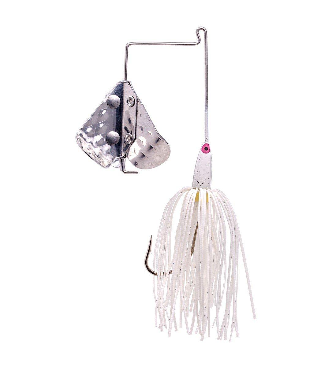White/White - Strike King Tri-Wing Buzz King Mini Buzzbait