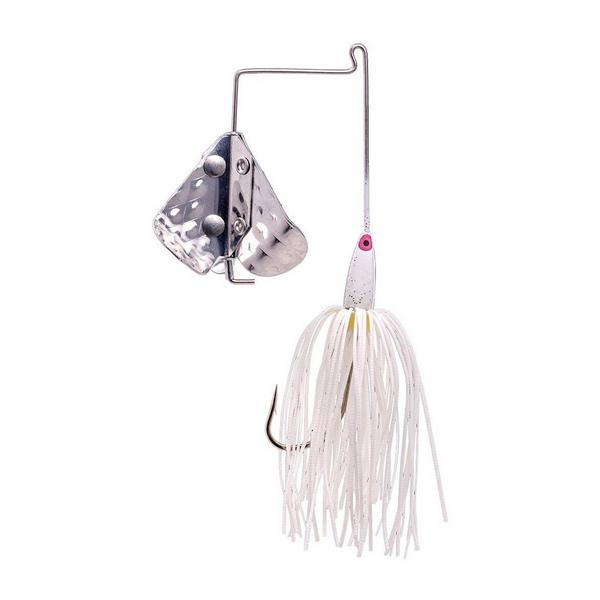 STRIKE KING Tri-Wing Mini Buzz King Fishing Buzzbait 3/16oz White/White