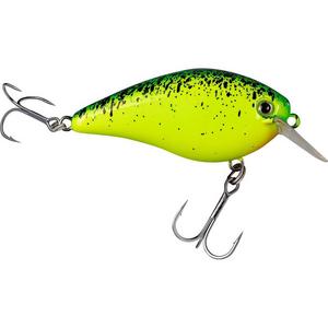 Chartreuse Blue Black Splatterback - Strike King KVD 1.5 Hard Knock