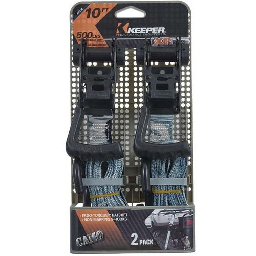 Keeper Ergo-Torque 1 in x 10 ft Camo Ratchet Tie Down 500 lb - Primary Image