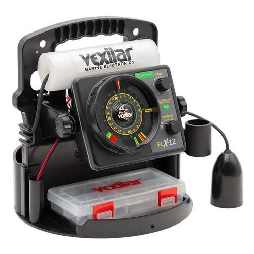 Vexilar FLX-12 ProPack II Ice Fishing Flasher with 12 Degree Ice-Ducer and SLA Battery - Primary Image