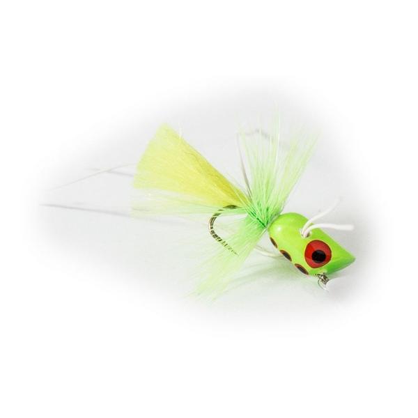 UMPQUA FEATHER MERCHANTS Umpqua Micro Popper Fly Lure Chartreuse