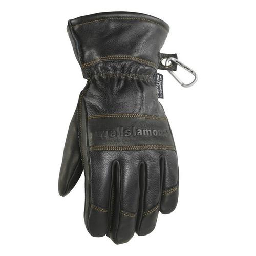 Men's Wells Lamont Hydrahyde Black Goatskin Gloves - Primary Image