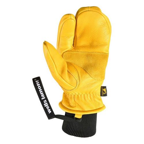 Men's Wells Lamont HydraHyde Leather Working Man Lobster Mittens - Primary Image