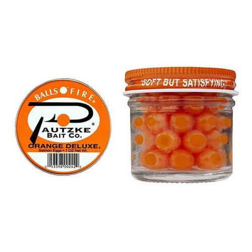 Pautzke Balls O' Fire Orange Deluxe Salmon Eggs - Primary Image