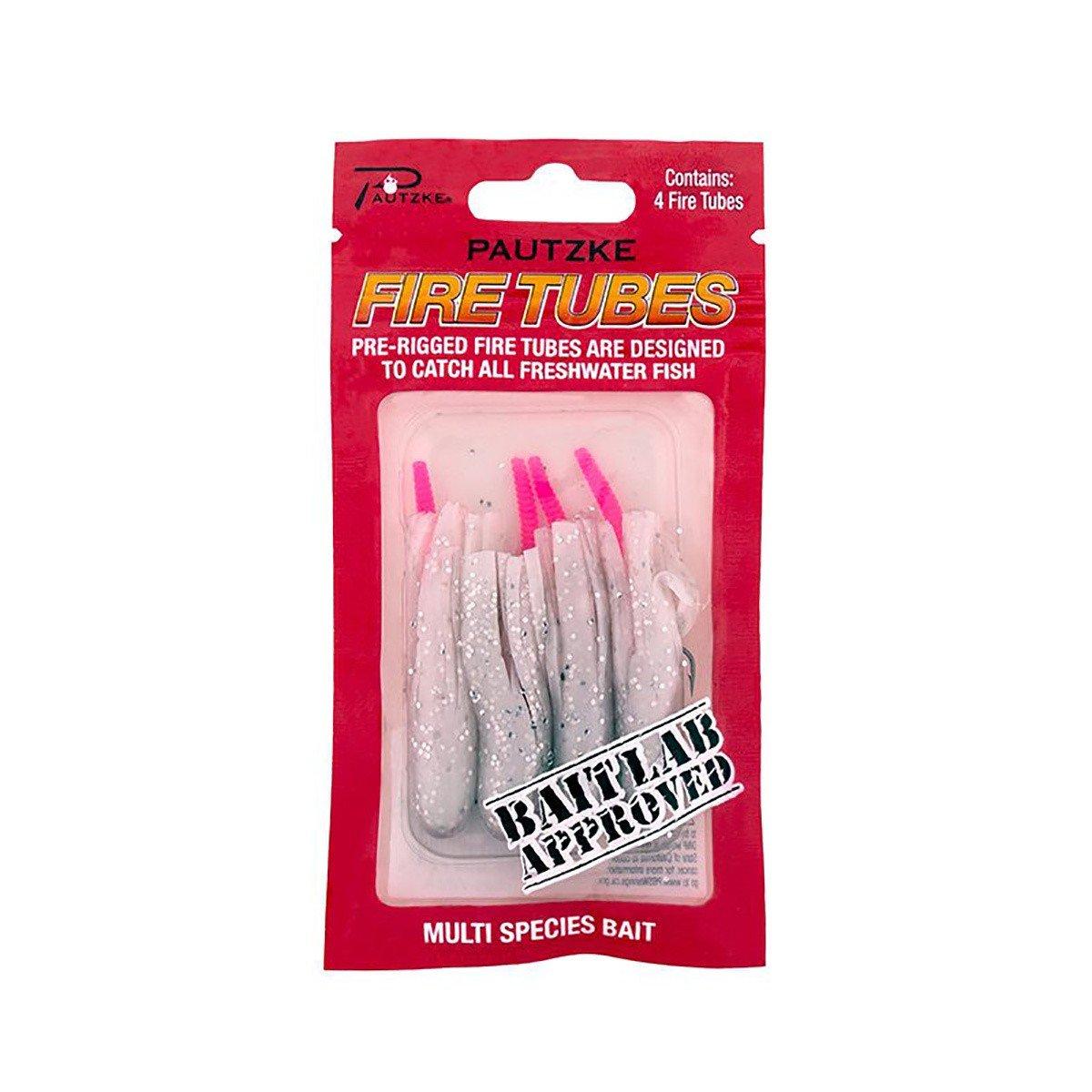 White - Pautzke Fire Tubes 4 Pack