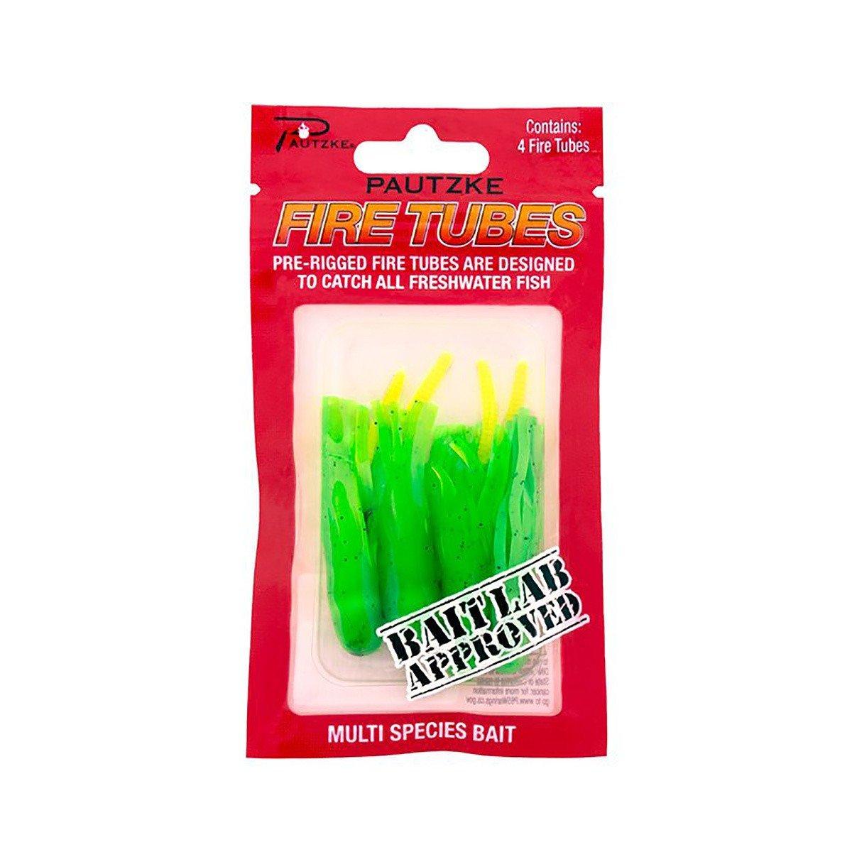 15598::Chartreuse - Pautzke Fire Tubes 4 Pack