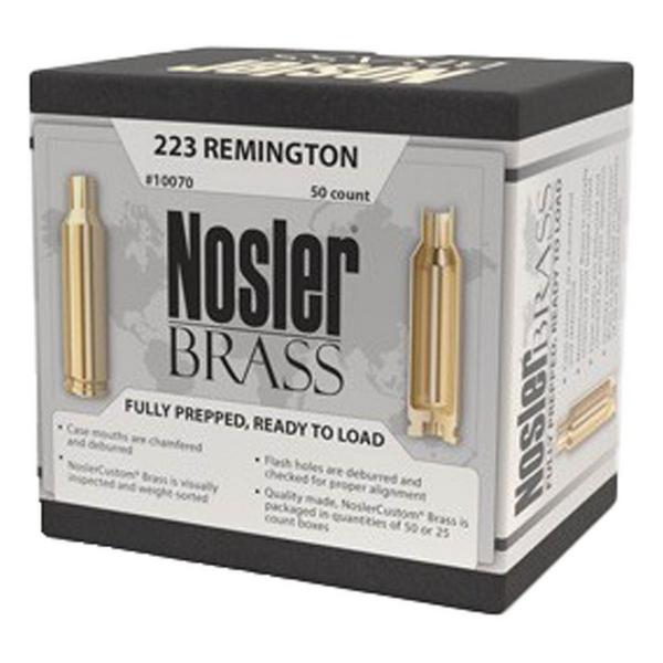 Nosler Custom Premium Unprimed Brass Rifle Cartridge Cases