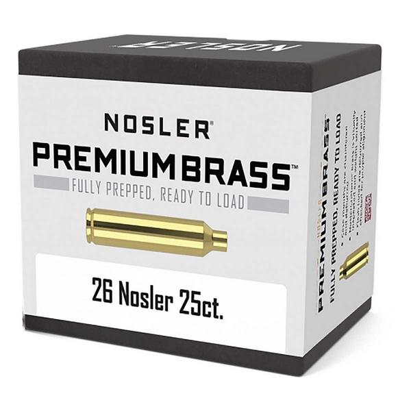 Nosler Custom Premium Unprimed Brass Rifle Cartridge Cases