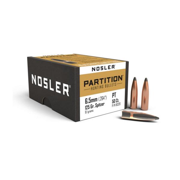 NOSLER Partition 6.5 Caliber Hunting Rifle Bullets