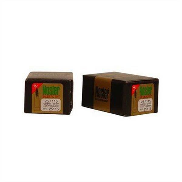 Nosler 25 Caliber 115 Grain Ballistic Tip Hunting Bullet 50 Count