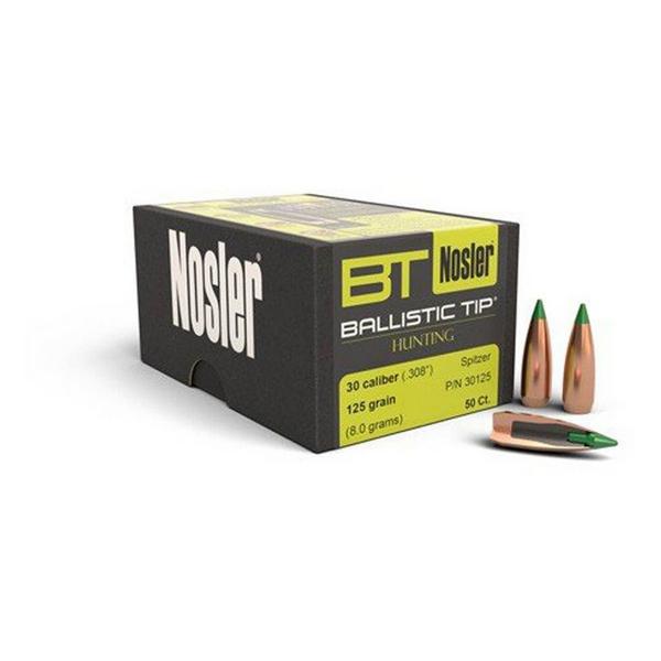 NOSLER Ballistic Tip 30 Caliber Hunting Rifle Bullet