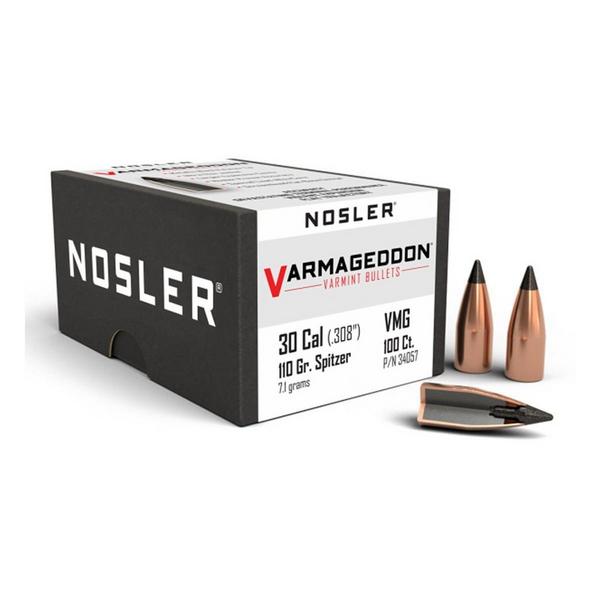 NOSLER Tipped Varmageddon 30 Caliber (.308) Rifle Bullets
