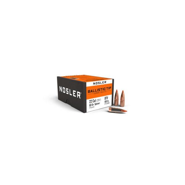 NOSLER Ballistic Tip Varmint 22 Caliber (.224) Rifle Bullets