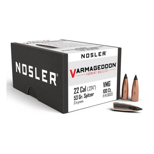 NOSLER Tipped Varmageddon 22 Caliber (.224) Rifle Bullets