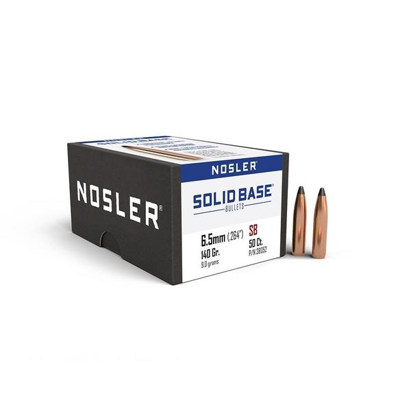 NOSLER Solid Base 26 Caliber Rifle Bullets