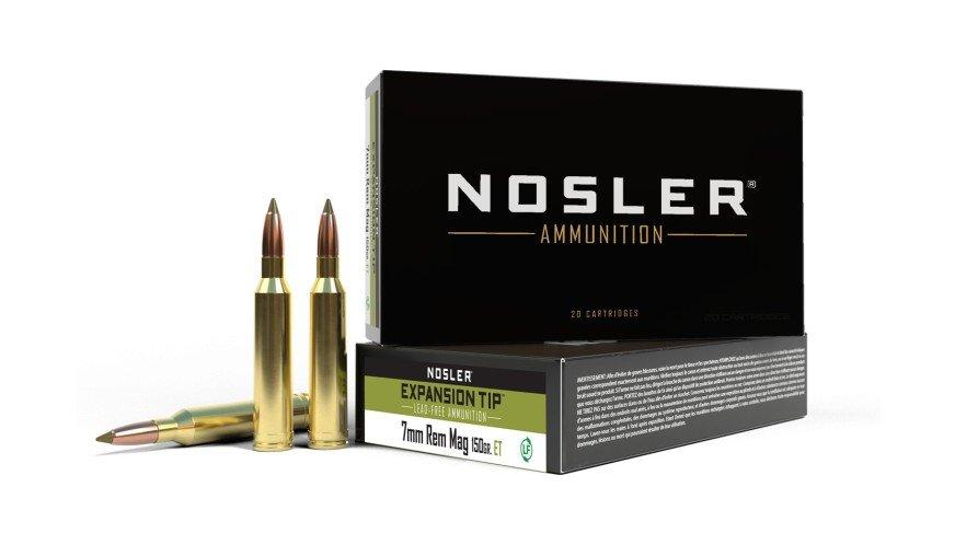 Nosler Expansion Tip 7mm Remington Magnum Rifle Ammunition 20 Round Box