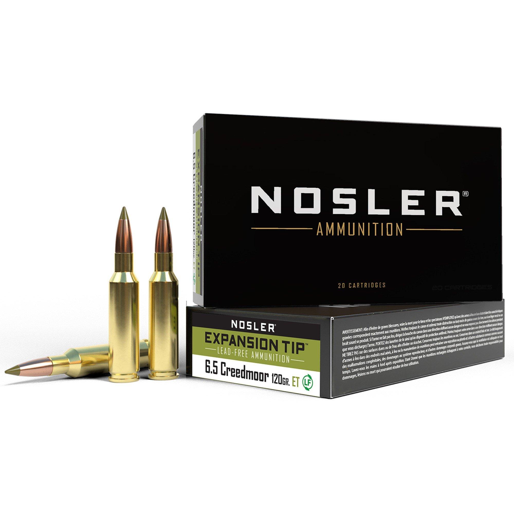 Nosler 120gr E-Tip 6.5 Creedmoor Rifle Ammunition 20 Round Box