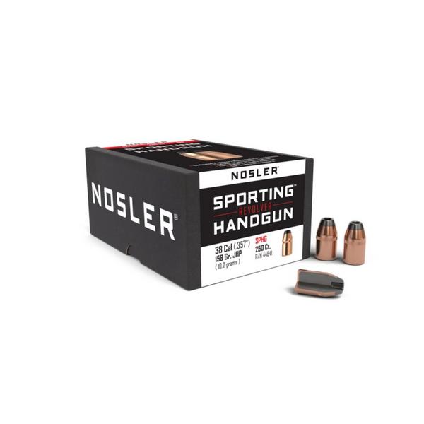 NOSLER Sporting Revolver 38 Caliber JHP Handgun Bullets