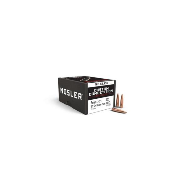 Nosler Custom Competition Match 22 Caliber Rifle Bullets