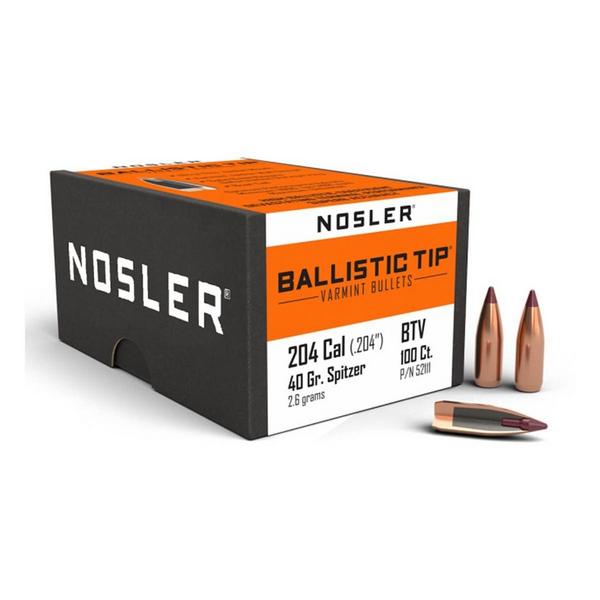 NOSLER Ballistic Tip Varmint 20 Caliber Rifle Bullets